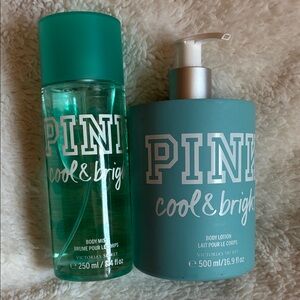 PINK Cool and Bright Lotion and Body Mist Set